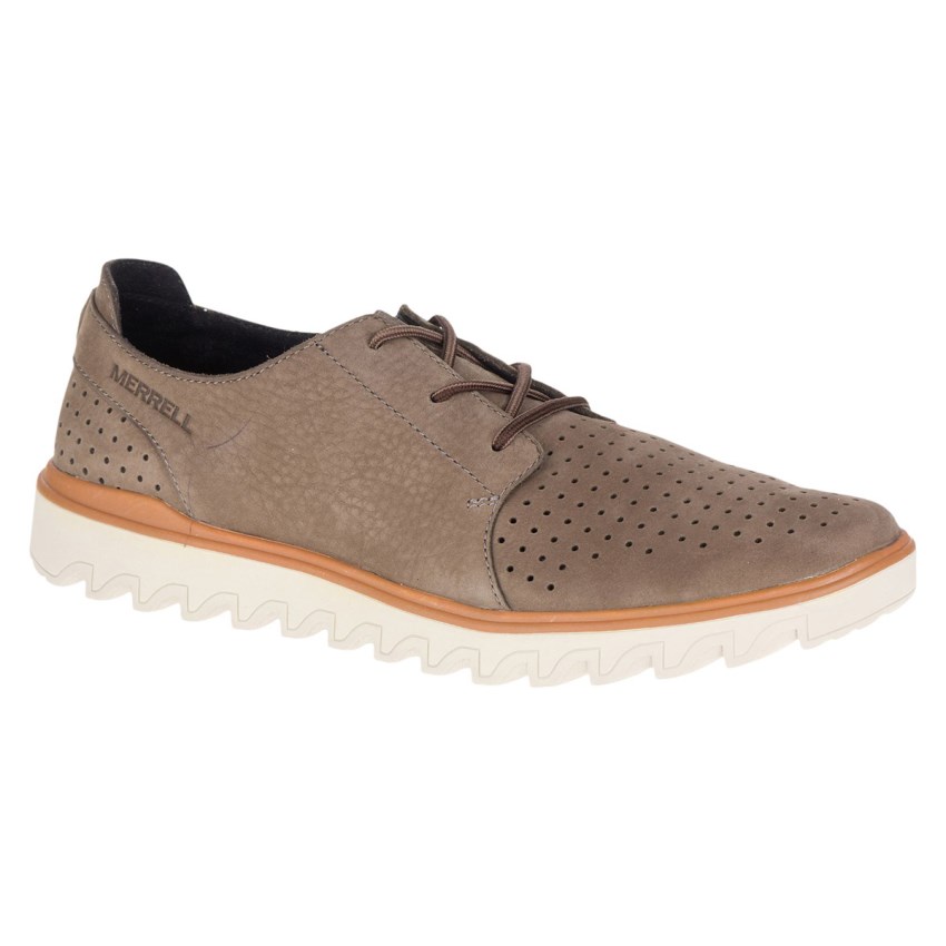 Basket Merrell Downtown Lace Marron Homme | G.M.CZCD